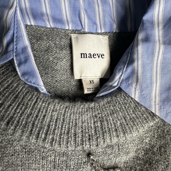 Anthropologie Maeve Twofer Sweater Shirt - Picture 4 of 4